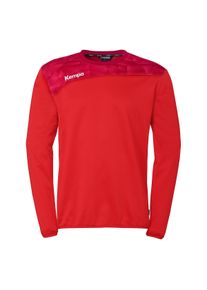 Trainingsshirt Kempa "Sweatshirt Athletics 29 Kids", M&auml;dchen, Gr. 164, rot (rot, chilirot), Obermaterial: 100% Polyester Pol. recyc.., Shirts Trainingsshirt