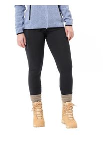 Thermohose Vaude "Women's Neyland Winter Tights", Damen, Gr. 36, N-Gr, schwarz (wei&szlig;, neutral), Web, Obermaterial: 88% Polyester, 12% Elasthan, Hosen Thermohose, f&uuml;r kalte Tage, mit Seitennahttasche und elastischer Schlaufe