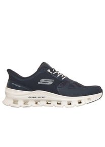Slip-On Sneaker Skechers "GLIDE-STEP PRO-RAINPARTNER", Herren, Gr. 40, navy, Textil, Schuhe Slip-On Sneaker, Schlupfschuh, Halbschuh, Freizeitschuh, mit elastischen Schn&uuml;rsenkeln