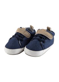 Krabbelschuh Sterntaler "Baby Schuhe uni", Jungen, Gr. 16, blau, Obermaterial: 95% Baumwolle CO. 5% Polyester PES., Schuhe Krabbelschuh