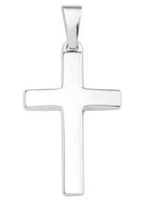 Kettenanh&auml;nger Amor "Kreuz", wei&szlig; (wei&szlig;goldfarben), Schmuckanh&auml;nger, Damen, Wei&szlig;gold 375, 0,58 g, Kettenanh&auml;nger, Made in Germany