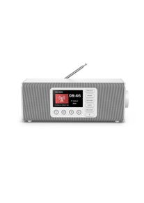 Hama Digitalradio (DAB+) "Digitalradio mit DAB DAB+ FM Bluetooth und Wecker", wei&szlig;, B:35cm H:13cm T:12,5cm, Radios, 4,3 Zoll TFT-Farbdisplay, gro&szlig;e Tasten, Direktwahltasten, Digitalradio (DAB+)