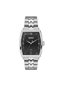 Quarzuhr BOSS "PRINCIPLE", silber (silberfarben), Armbanduhren, Herren, Quarzuhr, Armbanduhr, Herrenuhr, Edelstahlarmband, analog, Tag