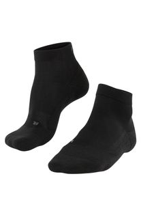 Sportsocken FALKE "GO2 Short", Damen, Gr. 39-40, schwarz (3000, schwarz), Obermaterial: 45% Polypropylen, 33% Baumwolle, 20% Polyamid, 2% Elasthan, unifarben, Socken Sportsocken