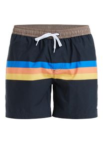 Boardshorts Quiksilver "Everyday Straight 15", Herren, Gr. M, Normalgr&ouml;&szlig;en, schwarz (schwarz retro stripe), Obermaterial: 100% Polyester., Hosen Boardshorts