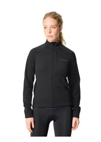 Softshelljacke VAUDE "WOMEN'S POSTA SOFTSHELL JACKET II", Damen, Gr. 42, schwarz, Obermaterial: 100% Polyester, Jacken Softshelljacke, f&uuml;r Radsport und Pendeln, mit Unterarmrei&szlig;verschl&uuml;ssen