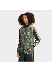 Trainingsjacke adidas originals "adidas originals X LIBERTY LONDON TRACK", M&auml;dchen, Gr. 164, bunt (schwarz), Obermaterial: 100% Polyester, Jacken Trainingsjacke