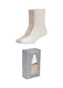 Socken Camano, Damen, Gr. 35-38, beige (egret), Obermaterial: 55% Polyacryl, 45% Polyamid, Socken Socken