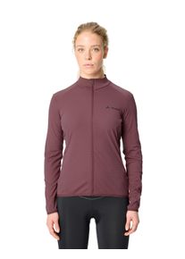 Radtrikot VAUDE "WOMEN'S MATERA LS TRICOT II", Damen, Gr. 38, braun (ruby dusk), Web, Obermaterial: 100% Polyester, hoch geschlossener Ausschnitt, eingesetzt eingefasste Kante, Trikots Radtrikot, mit zwei offenen R&uuml;ckentaschen, in weicher, stretchiger Qualit&auml;t
