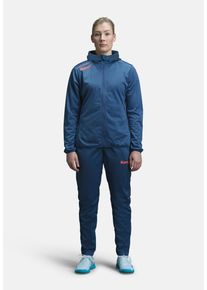 Trainingsjacke Kempa "Kapuzenjacke PLAYER WOMEN", Damen, Gr. XS, schwarz (schwarz grau melange, wei&szlig;), Obermaterial: 100% Polyester PES., Jacken Trainingsjacke