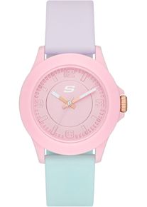 Quarzuhr Skechers "ROSENCRANS", gr&uuml;n (mint, helllila), Armbanduhren, Damen, Quarzuhr, Armbanduhr, Damenuhr, Silikonarmband, analog, Mineralglas