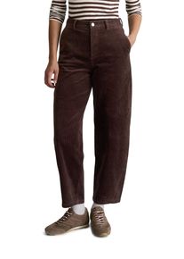 Marc O'Polo Cordhose MARC O'POLO DENIM, Damen, Gr. 30, L&auml;nge 32, espresso braun, Cord, Obermaterial: 98% Baumwolle, 2% Elasthan, barrel fit kn&ouml;chellang, Hosen Cordhose, Model Airin barrel leg aus Organic Cotton Stretch