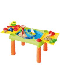 Sand- UND Wasser Spieltisch, Mehrfarbig, Kunststoff, 48x46x99.3 cm, unisex, Freizeit & Co, Gartenspielzeug, Sandspielzeug