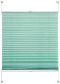 Plissee Liedeco "Pastell" Gr. 6, gr&uuml;n, B:90cm H:150cm, Obermaterial: 100% Polyester, Plissees, Plissee, Klemmfix-Plissee, Pastell