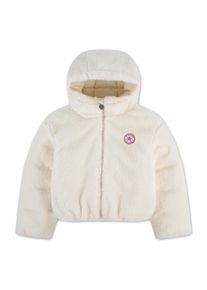 Steppjacke Converse "CNVG HOODED FAUX FUR JKT", M&auml;dchen, Gr. XL, wei&szlig; (egret), Obermaterial: 100% Polyester, Jacken Steppjacke, mit strukturierter Steppung, aus Polyester, in den Gr&ouml;&szlig;en S bis XL