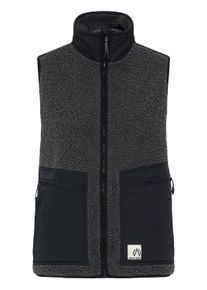 Funktionsweste North Bend "Funktionsweste NBGalan W Teddy Vest", Damen, Gr. 44, grau (asphalt), Obermaterial: 100% Polyester Pol. recyc.., Westen Funktionsweste