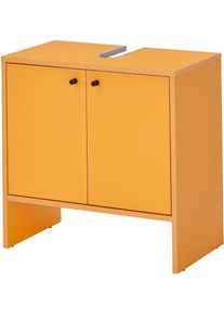 Waschbeckenunterschrank BASIC BY BALCULINA "Kairo", gelb, B:60cm H:60cm T:35cm, Holzwerkstoff, Schr&auml;nke, Waschbeckenunterschrank, Moderne Farbauswahl