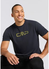 Funktionsshirt CMP "MAN CO T-SHIRT", Herren, Gr. 48, grau (antracite), Obermaterial: 100% Polyester, normal, Rundhals, Shirts Funktionsshirt, atmungsaktiv, mit Rundhalsausschnitt, schnell trocknend