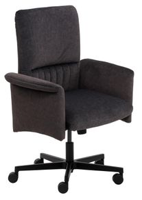 Drehstuhl MAYER SITZM&Ouml;BEL "myCOSYWORXX Homeoffice Sessel", grau (anthrazit, schwarz, anthrazit), B:71cm H:97cm T:64cm, Stoff, St&uuml;hle, Drehstuhl, besonders bequem gepolstert