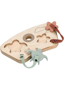Puzzle hauck "Play Puzzling S, Turtle & Flower", bunt, Puzzles, KinderB:19,3cm H:5cm T:11cm, Holz, Kunststoff, Textil, Puzzle, aus Holz; f&uuml;r hauck Play Tray, B:19,3cm H:5cm T:11cm