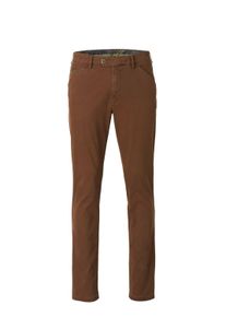 Chinohose MEYER "CHICAGO", Herren, Gr. 54, N-Gr, braun (kupfer), Obermaterial: 97% Baumwolle CO. 3% Elasthan EL., uni, regular fit, Hosen Chinohose, Chicago, sportlich