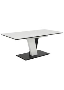 M&Ouml;BELIX M&ouml;belix , Wei&szlig; , Holzwerkstoff , rechteckig , 140-180x90x76 cm , ausziehbar ,