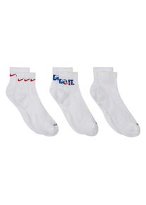 Nike Unisex-enkelkousen voor volwassenen, geschikt voor dagelijks gebruik, met extra vulling (Veelkleurig)