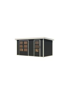 M&Ouml;BELIX M&ouml;belix , Anthrazit, Wei&szlig; , Holz , 400x209x213 cm ,