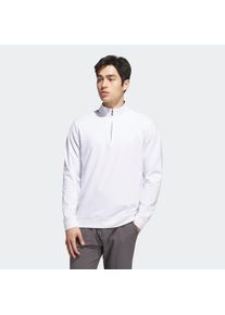 Sweatshirt adidas Performance "ULT CLASSIC QZ", Herren, Gr. M, wei&szlig;, Obermaterial: 79% Polyester, 21% Elasthan, angesetztes B&uuml;ndchen, Sweatshirts Sweatshirt, mit Stehkragen