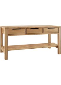 K&uuml;cheninsel BASIC BY BALCULINA "Ponza, K&uuml;cheninsel BxHxT 180x91x90 cm", braun (k&uuml;che: natur, korpus: eiche ge&ouml;lt, arbeitsplatte: eiche ge&ouml;lt), B:180cm H:91cm T:90cm, Komplettk&uuml;chen-Sets, K&uuml;cheninsel, Breite 180cm, Massivholz, Softclose und Vollauszug