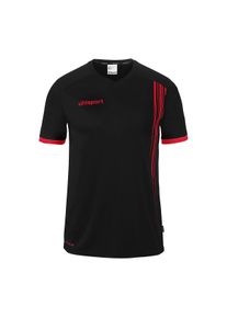 Trainingsshirt Uhlsport "Trainings-T-Shirt Impulse Kids", M&auml;dchen, Gr. 152, schwarz (schwarz, rot), Obermaterial: 100% Polyester Pol. recyc.., Shirts Trainingsshirt