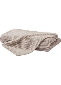 Plaid, Naturfarben, Textil, 130x170 cm, Oeko-Tex&reg; Standard 100, Heimtextilien, Wohntextilien, Decken, Plaids