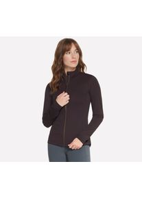 Trainingsjacke Skechers "Women's Jacket", Damen, Gr. XL, braun (schwarz espresso), Obermaterial: 82% Polyester, 18% Elasthan, Jacken Trainingsjacke, f&uuml;r Fitness und Sportmode, in mehreren Gr&ouml;&szlig;en erh&auml;ltlich