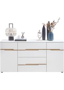 Essbank Innostyle "Memphis Sitzbank, 130x49x40cm (B/H/T)", wei&szlig;, B:165cm H:82cm T:38cm, ABS-Kunststoff, Holzwerkstoff, MDF, Sitzb&auml;nke, Essbank, 2 Klemmkissen