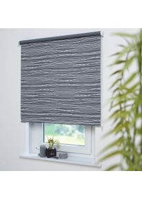 Seitenzugrollo Liedeco "Dekor Sahara" Gr. 4, grau (sahara, grau), B:102cm H:180cm, Polyester, Rollos, Seitenzugrollo