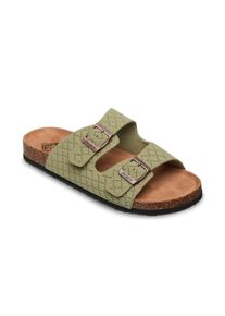 Sandale Roxy "Mannae Buckle", Damen, Gr. 8,5(39), gr&uuml;n (khaki), Obermaterial: 93% Polyester, 7% Metall. Futter: 100% Textil, Laufsohle: 100% EVA., Schuhe Sandale