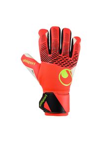 Torwarthandschuhe Uhlsport "Torwarthandschuhe FM ZNE Soft HN Pro Kids", Kinder, Gr. 4, rot (fluo rot, wei&szlig;, fluo gelb), Obermaterial: 81% Gummi rubber. 13% Polyester PES. 6% Nylon NY., Handschuhe Torwarthandschuhe