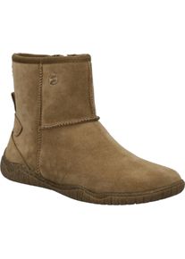 Barfu&szlig;schuh Josef Seibel "Wynona 12", Damen, Gr. 41, braun (camelfarben), Veloursleder, Schuhe Barfu&szlig;schuh, Winterboots mit Ziern&auml;hten, in Komfortweite G (=weit)