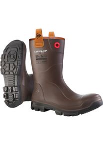 Stiefel Dunlop "RigPRO", Herren, Gr. 44, braun (dunkelbraun), Obermaterial: 100% Polyurethan PU., Schuhe Stiefel