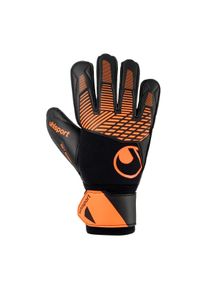 Torwarthandschuhe Uhlsport "Torwarthandschuhe FM ZNE Soft Resist+", Herren, Gr. 9.5, schwarz (schwarz, fluo orange), Obermaterial: 81% Gummi rubber. 13% Polyester PES. 6% Nylon NY., Handschuhe Torwarthandschuhe