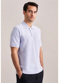Poloshirt Seidensticker, Herren, Gr. M, blau (hellblau), 100% Baumwolle, unifarben, regular fit, Shirts Poloshirt, Polo Uni