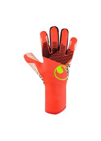 Torwarthandschuhe Uhlsport "Torwarthandschuhe FM ZNE Ultragrip RC", Herren, Gr. 8, rot (fluo rot, wei&szlig;, fluo gelb), Obermaterial: 81% Gummi rubber. 13% Polyester PES. 6% Nylon NY., Handschuhe Torwarthandschuhe