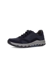 Sneaker ROLLINGSOFT, Herren, Gr. 7,5 (41), blau, Nubukleder, Veloursleder, Schuhe Sneaker, Halbschuh, Schn&uuml;rer, Kontrastbesatz, in Weite G (= weit)