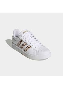Sneaker adidas Sportswear "STREETTALK", Damen, Gr. 40, wei&szlig; (cloud wei&szlig;, crystal linen, gold metallic), Synthetik, Schuhe Sneaker, inspiriert vom Design des adidas Superstar