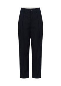 Marlene-Hose Saint Tropez "Damen Pants Suiting TylerSZ", Damen, Gr. XS, N-Gr, blau (nightsky pinstripe), Obermaterial: 69% Polyester PES. 29% Viskose CV. 2% Elasthan EL., Hosen Marlene-Hose