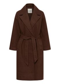 Wintermantel Soaked in Luxury "Damen Jacke SLNubia", Damen, Gr. XS, braun (potting soil melange), Obermaterial: 90% Polyester PES. 10% Wolle mw., M&auml;ntel Wintermantel