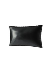 Dekokissen AILORIA "Kopfkissenbezug aus Seide BEAUTY SLEEP (60x40)", schwarz (midnight schwarz), 1 Stk., Obermaterial: 100% Seide silk., Bettw&auml;sche, Dekokissen