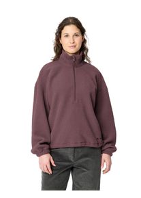 Fleecepullover Vaude "WOMEN'S NAJUN HZ FLEECE", Damen, Gr. 44, ruby dusk, Obermaterial: 100% Polyester, Sweatshirts Fleecepullover, sportlicher Schnitt, f&uuml;r Wandern, mit Bundverstellung am Saum