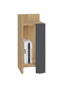 Livetastic , Eichefarben , Holzwerkstoff , rechteckig , 27x60x25 cm , einfacher Aufbau ,