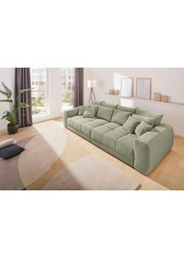 Jockenh&ouml;fer Big-Sofa JOCKENH&Ouml;FER GRUPPE "Moldau, B. 306 cm, mit Federkernpolsterung, Liegefl&auml;che 120x240 cm", gr&uuml;n (gr&uuml;n 432, 13), B:306cm H:83cm T:134cm, Flachgewebe: 100% Polyester, Sofas, Big-Sofa, Mega-Sofa im XXL-Format, Federkern, 12 Kissen